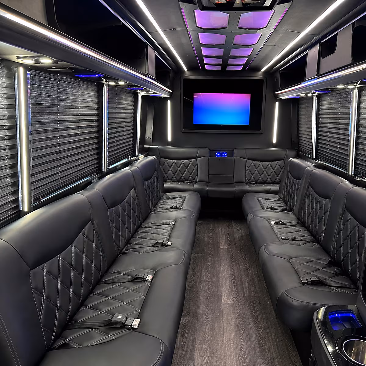 fort myers party bus rental interior